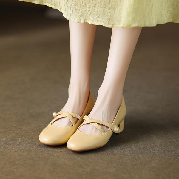 Luxury Handmade Leather Women's Shoes: Elegance in Every Stitch(Edamaijia81317F)