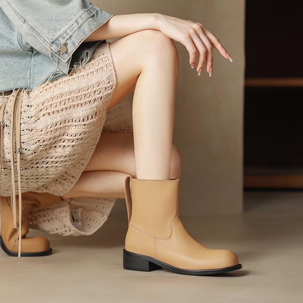 Handcrafted Leather Women's Shoes: Luxurious Elegance Redefined(Edamaijia8803F)