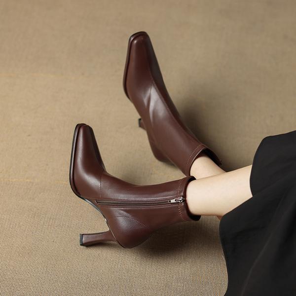 Handcrafted Leather Women's Shoes: Luxury, Elegance & Quality.(Edamaijia8801F)