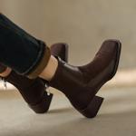 Exquisite Handcrafted Genuine Leather Women's Shoes: Elevate Your Elegance(Edamaijia81375F)