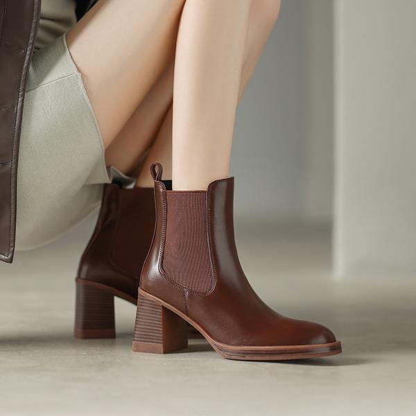 Handcrafted Genuine Leather Women's Shoes: Exquisite Quality and Timeless Elegance(Edamaijia81551F)