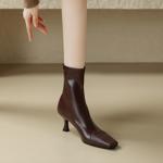 Elegant Handcrafted Leather Women's Shoes: Premium Quality and Luxurious Craftsmanship(Edamaijia81383F)