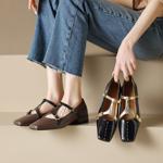 Handcrafted Luxury Genuine Leather Women's Shoes - Elegant Craftsmanship(Edamaijia81629WF)