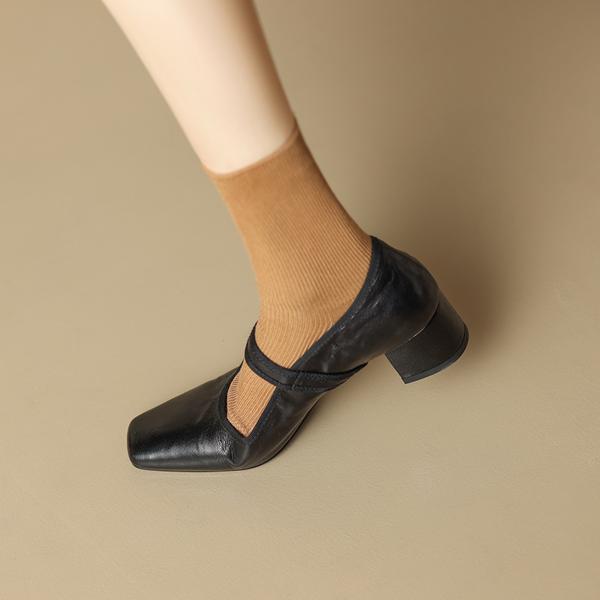 Handcrafted Luxury Leather Women's Shoes: Elegance in Every Stitch(Edamaijia81638F)