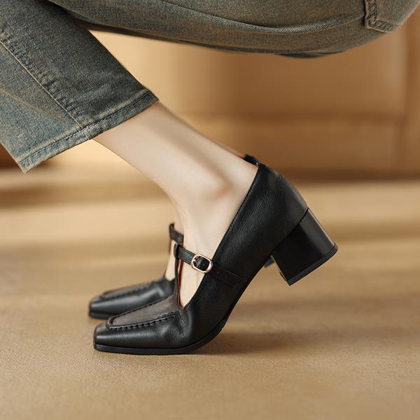 Elegant Handcrafted Leather Women's Shoes of Superior Quality(Edamaijia81660F)