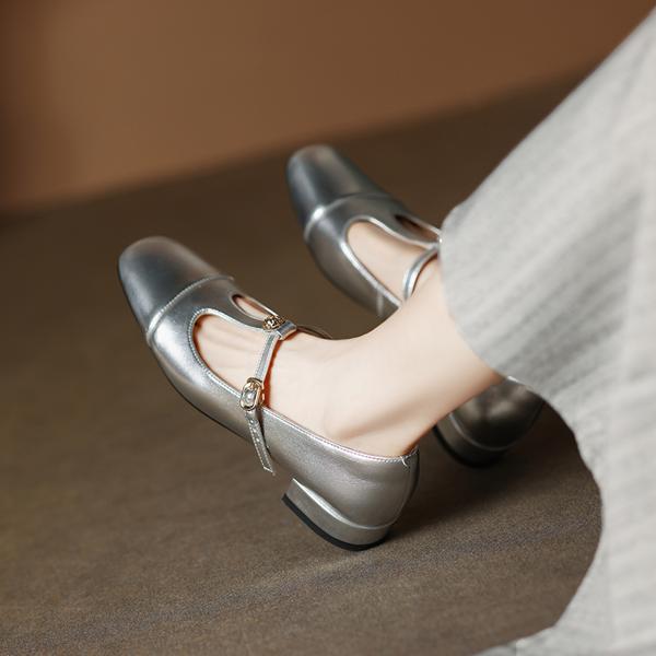 Handcrafted Leather Women's Shoes: Elegance & Luxury(Edamaijia81672F)