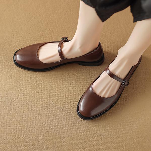 Handcrafted Leather Women's Shoes - Luxurious Quality & Elegance(Edamaijia81639F)