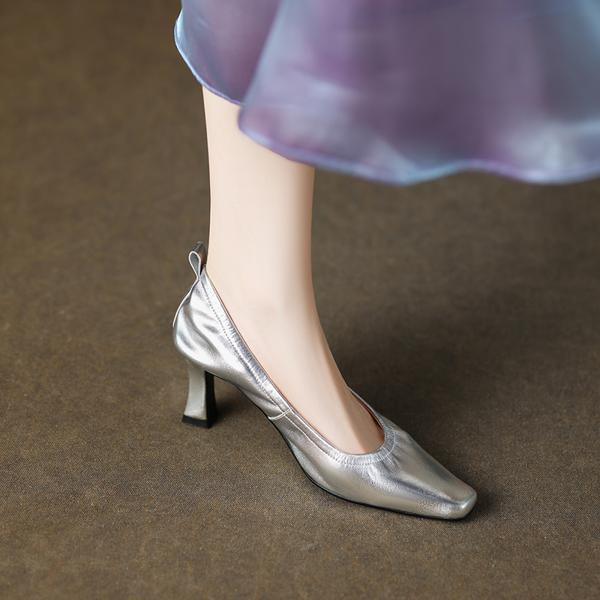 Exquisite Handmade Leather Women's Shoes: Crafted with Luxury and Elegance(Edamaijia81663F)