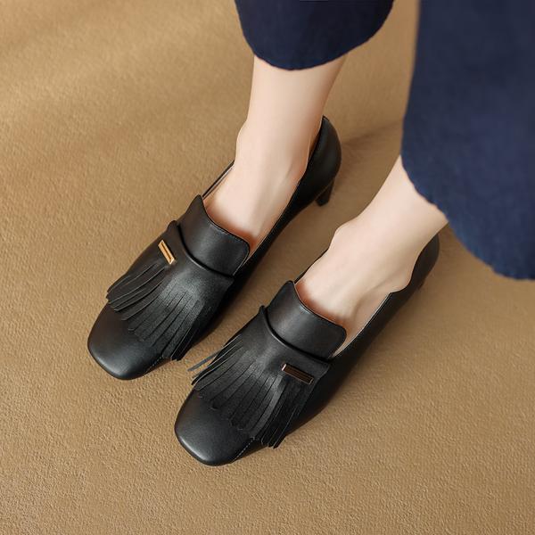 Exquisite Handcrafted Leather Women's Shoes for Elegance(Edamaijia81632F)