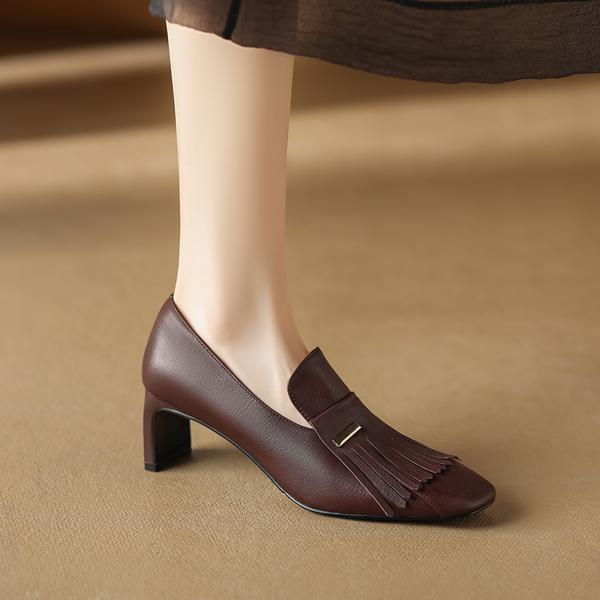 Exquisite Handcrafted Leather Women's Shoes for Elegance(Edamaijia81632F)