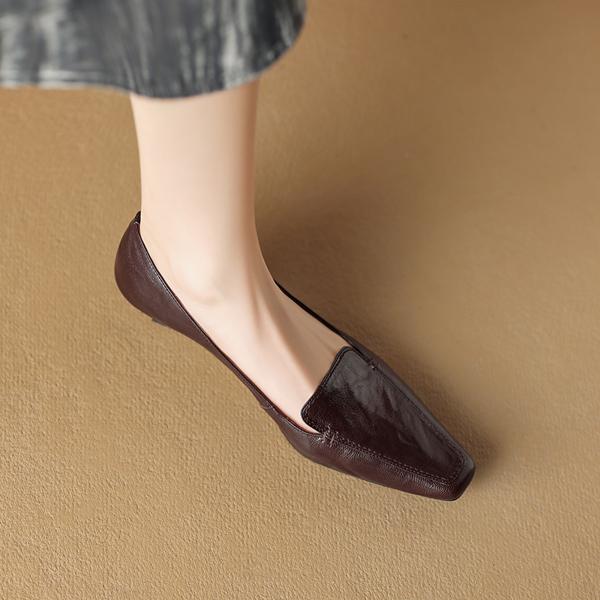 Handcrafted Genuine Leather Women's Shoes: Luxurious Elegance in Every Stitch(Edamaijia9286F)