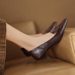 Handcrafted Genuine Leather Women's Shoes: Elegant Luxury with Superior Craftsmanship(Edamaijia9287F)