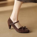 Exquisite Handmade Genuine Leather Women's Shoes: Luxury & Elegance(Edamaijia81721F)