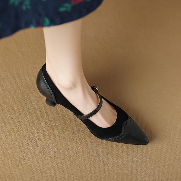 Elegant Handcrafted Leather Women's Shoes of Luxury Quality(Edamaijia81722F)