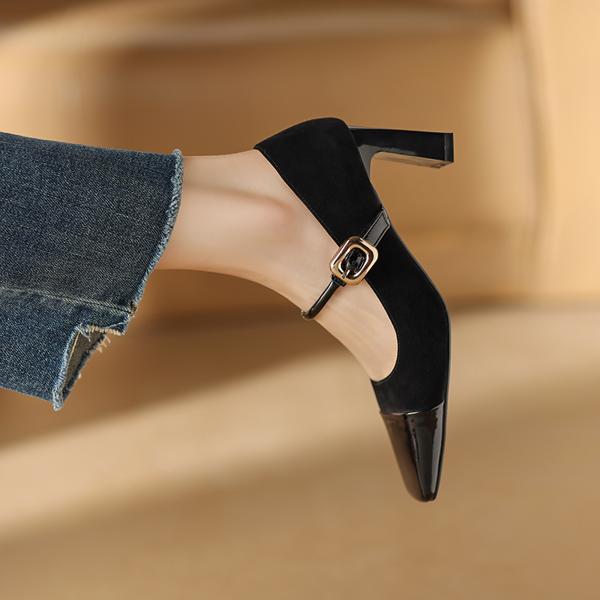 Elegant Handcrafted Leather Women's Shoes: Luxury Quality(Edamaijia9292F)