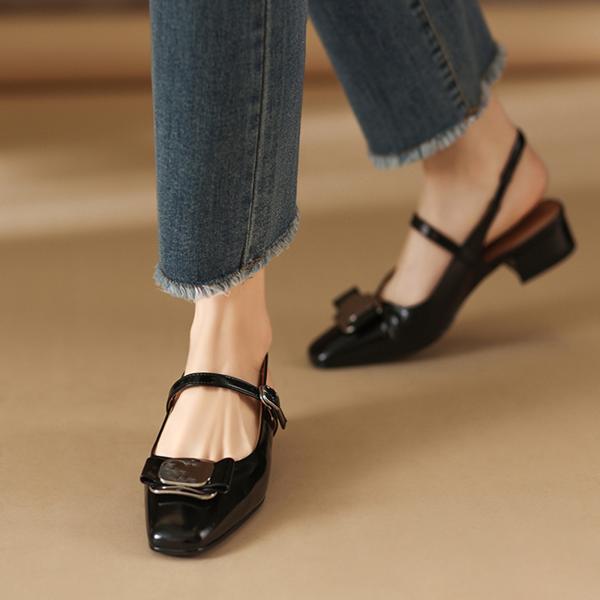 Elegantly Crafted Luxury Leather Handcrafted Women's Shoes(Edamaijia81776W)