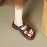 Handcrafted Luxurious Genuine Leather Women's Shoes with Exquisite Craftsmanship(Edamaijia81807F)