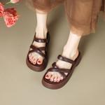 Handcrafted Luxurious Genuine Leather Women's Shoes with Exquisite Craftsmanship(Edamaijia81807F)