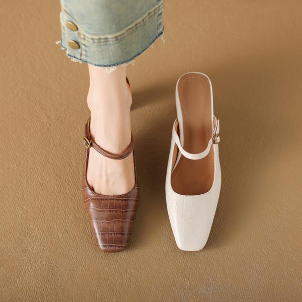 Exquisite Handcrafted Leather Women's Shoes for Timeless Elegance(Edamaijia9306F)