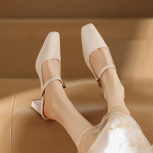Exquisite Handcrafted Leather Women's Shoes for Timeless Elegance(Edamaijia9306F)