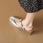 Handcrafted Genuine Leather Women's Elegance in Every Step(Edamaijia9305F)