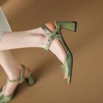 Exquisite Handmade Leather Women's Shoes - Luxury Craftsmanship(Edamaijia81916F)