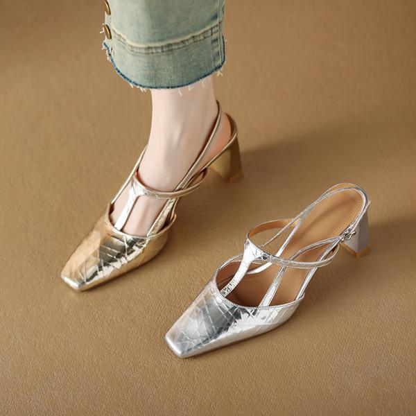 Elegant Handcrafted Leather Women's Shoes: Luxurious Quality and Craftsmanship(Edamaijia9316F)