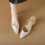 Elegant Handmade Leather Women’s Shoes - Luxurious Craftsmanship(Edamaijia9317F)