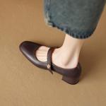 Elegant Handcrafted Leather Women's Shoes with Luxury Quality(Edamaijia81789F)