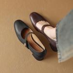 Elegant Handcrafted Leather Women's Shoes with Luxury Quality(Edamaijia81789F)