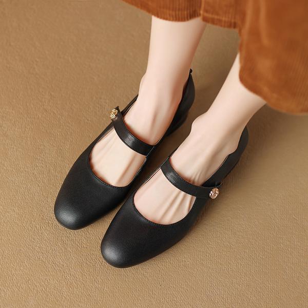 Elegant Handcrafted Leather Women's Shoes with Luxury Quality(Edamaijia81789F)