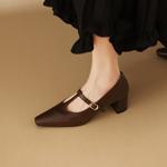 Exquisite Handcrafted Leather Women's Shoes: Elegant, Luxurious, and High-Quality.(Edamaijia81696F)