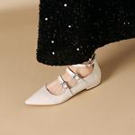 Handcrafted Luxury Leather Women's Shoes: Exquisite Craftsmanship and Elegance(Edamaijia81758F)