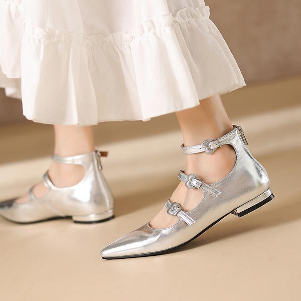 Handcrafted Luxury Leather Women's Shoes: Exquisite Craftsmanship and Elegance(Edamaijia81758F)