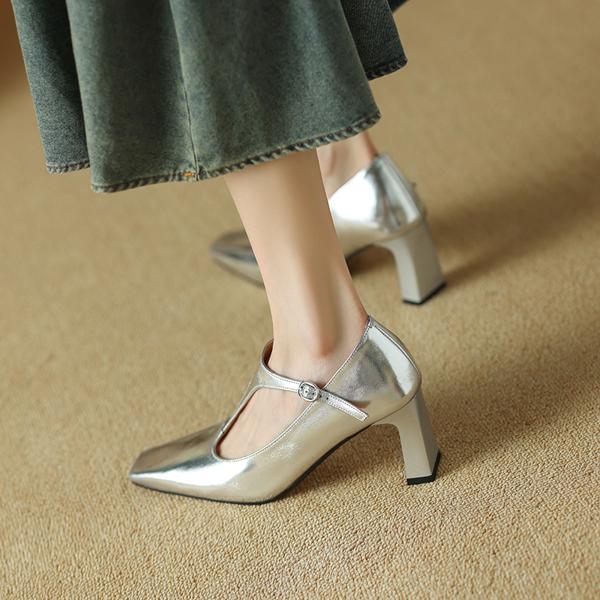 Handcrafted Genuine Leather Women's Shoes: Luxurious Elegance and Craftsmanship(Edamaijia9320F)