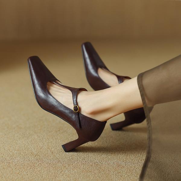 Handcrafted Genuine Leather Women's Shoes: Luxurious Elegance and Craftsmanship(Edamaijia9320F)