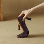 Handcrafted Genuine Leather Women's Shoes: Luxurious Elegance and Craftsmanship(Edamaijia9320F)