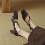 Elegant Handcrafted Leather Women's Shoes - Exquisite Quality & Luxury(Edamaijia9321F)