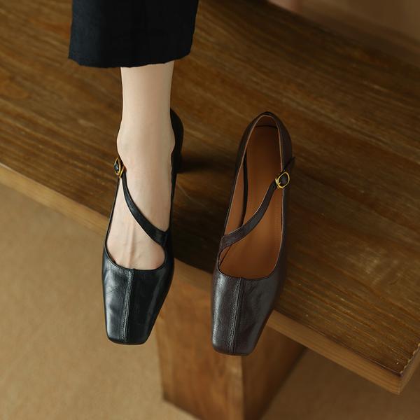 Elegant Handcrafted Leather Women's Shoes - Exquisite Quality & Luxury(Edamaijia9321F)