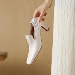 Elegance in Handcrafted Genuine Leather Women's Shoes(Edamaijia82027F)