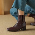 Exquisite Handmade Leather Women's Shoes: Luxury, Craftsmanship, Elegance(Edamaijia82053F)