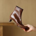 Handcrafted Genuine Leather Women's Shoes: Luxury & Elegance(Edamaijia82089F)