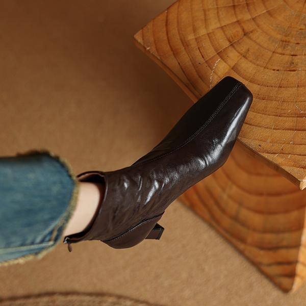 Exquisite Handcrafted Leather Women's Shoes: Elegance Meets Luxury(Edamaijia81601)