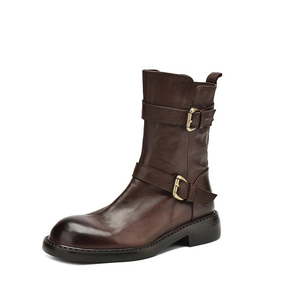 Handcrafted Genuine Leather Women's Shoes: Luxury and Elegance(Edamaijia82129F)