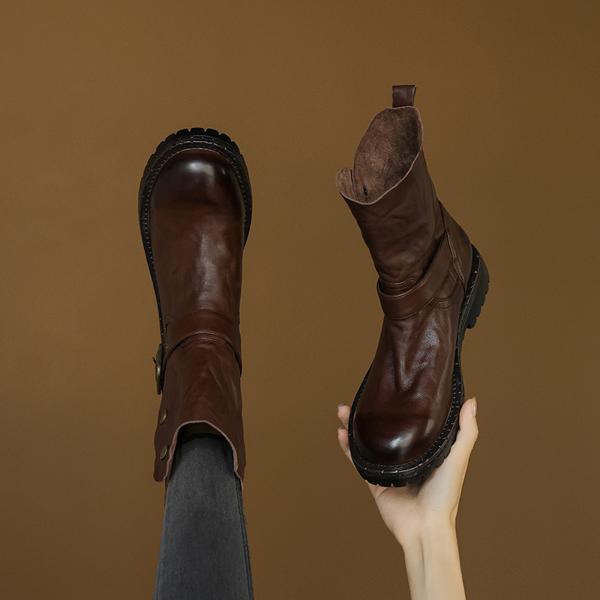 Luxurious Handmade Leather Women's Shoes with Exquisite Craftsmanship(Edamaijia82130F)