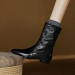 Handcrafted Luxury Leather Women's Shoes: Exquisite Craftsmanship & Elegance(Edamaijia82132F)