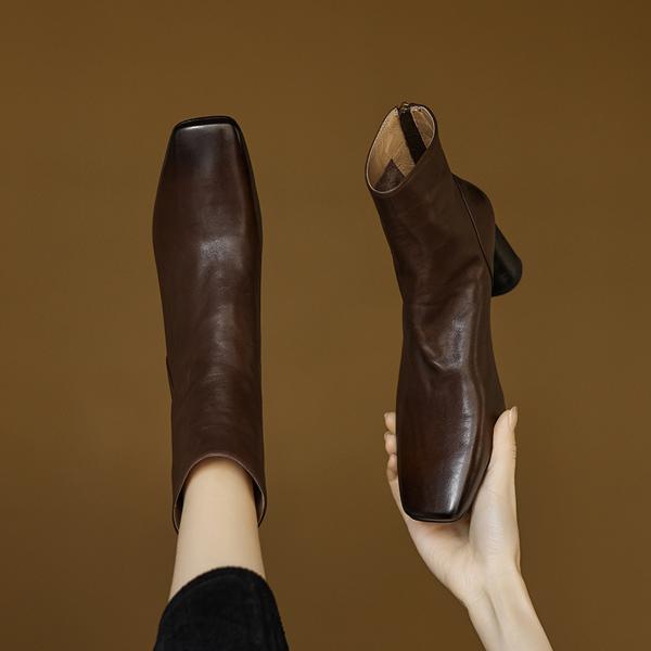 Crafted Elegance: Luxury Handmade Leather Women's Shoes of Exquisite Quality(Edamaijia82156F)