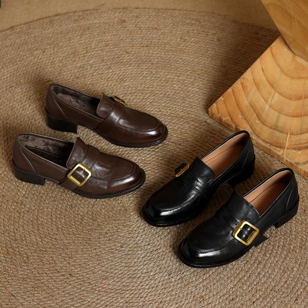 Handcrafted Genuine Leather Women's Shoes: Luxurious Elegance & Quality(Edamaijia82157)