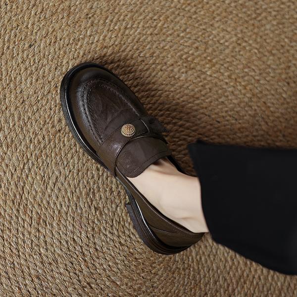 Handcrafted Genuine Leather Women's Shoes - Elegant Luxury品质(Edamaijia82161F)