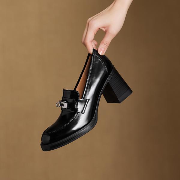 Handcrafted Real Leather Women's Shoes - Elegance Meets Luxury Craftsmanship(Edamaijia82178)